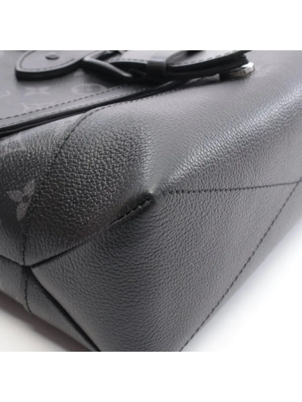 Louis Vuitton Shoulder Bag Saumur Messenger Noir Black Canvas